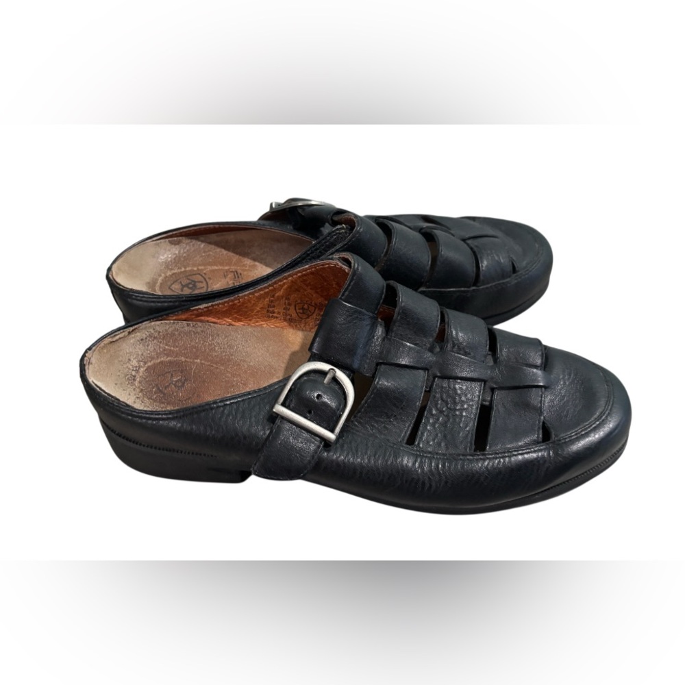 Ariat Sandals  Size 9 Leather  Mule Black